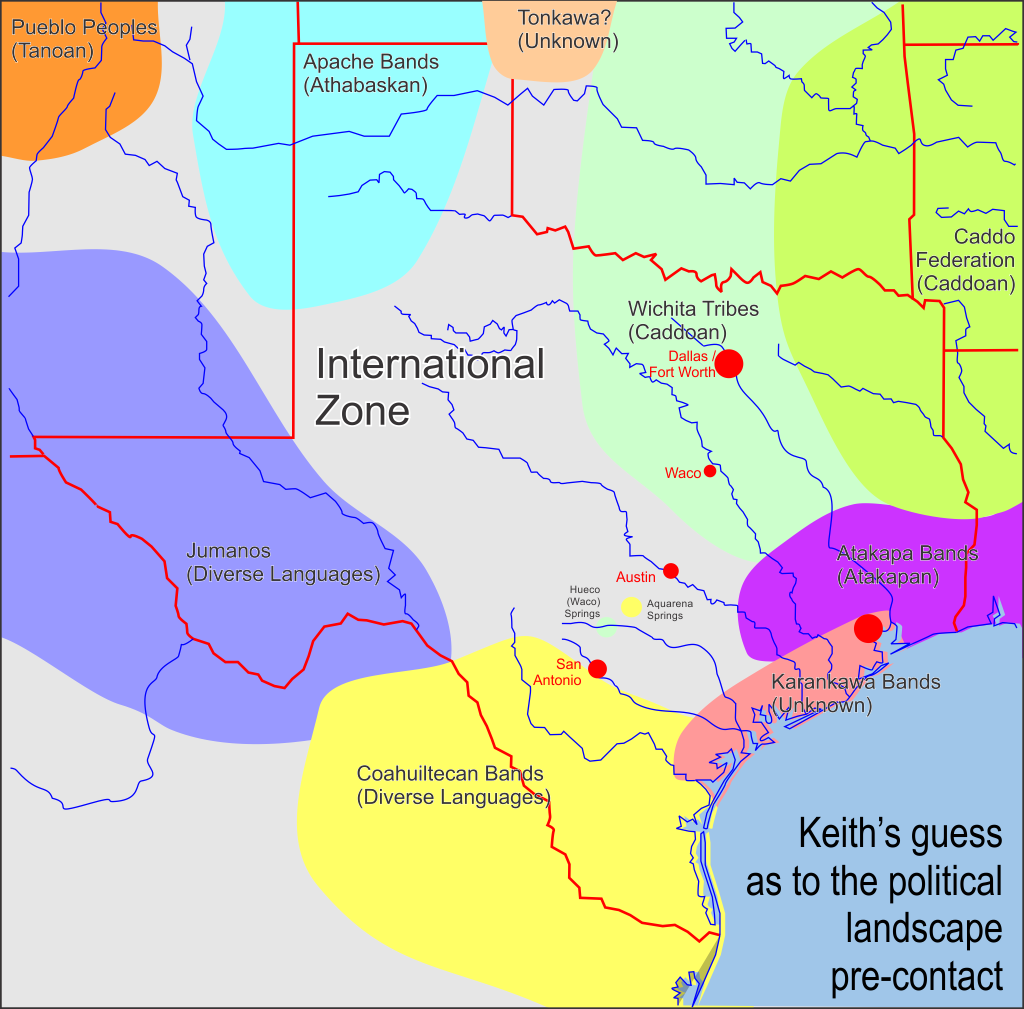 Pre-contact borders by Keith's estimation.